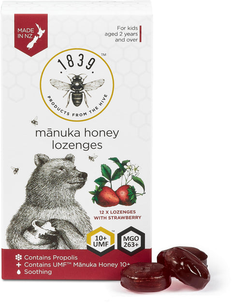 1839 Manuka Honey Lozenges with Strawberry