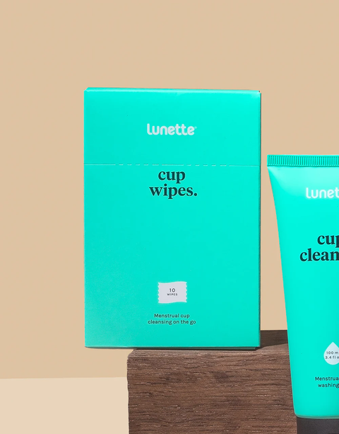 Lunette Biodegradable Cup Wipes
