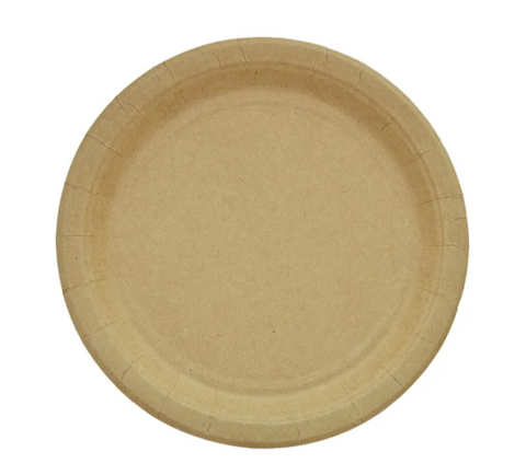 Kraft Paper Plate Large 20pk