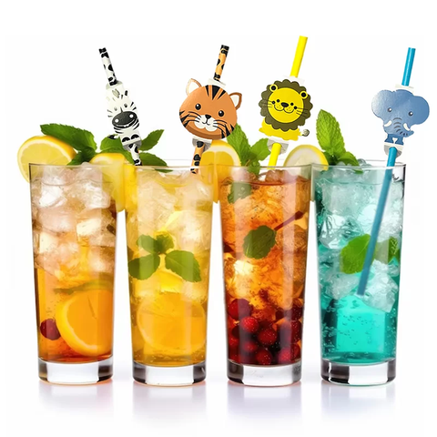 Paper Straws - Animals