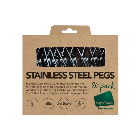 Stainless Steel Pegs 20pk