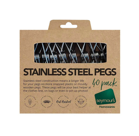 Stainless Steel Pegs 40pk