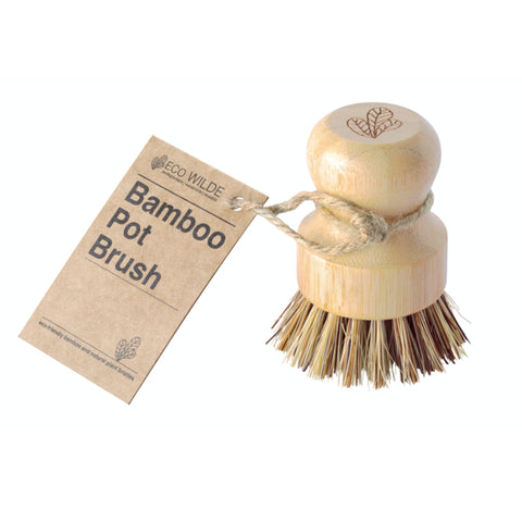 Eco Wilde Bamboo Pot Brush