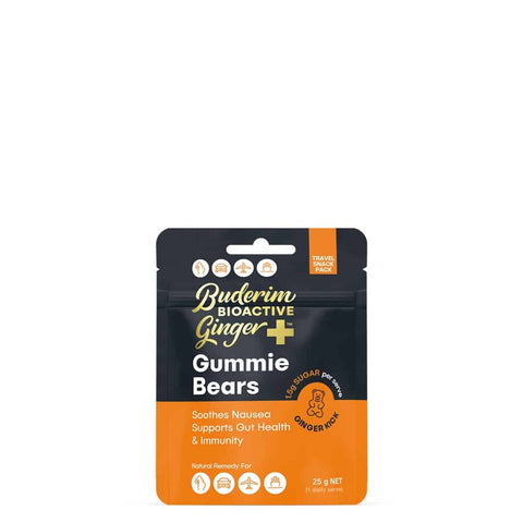 Buderim Bioactive Ginger Bear Gummies